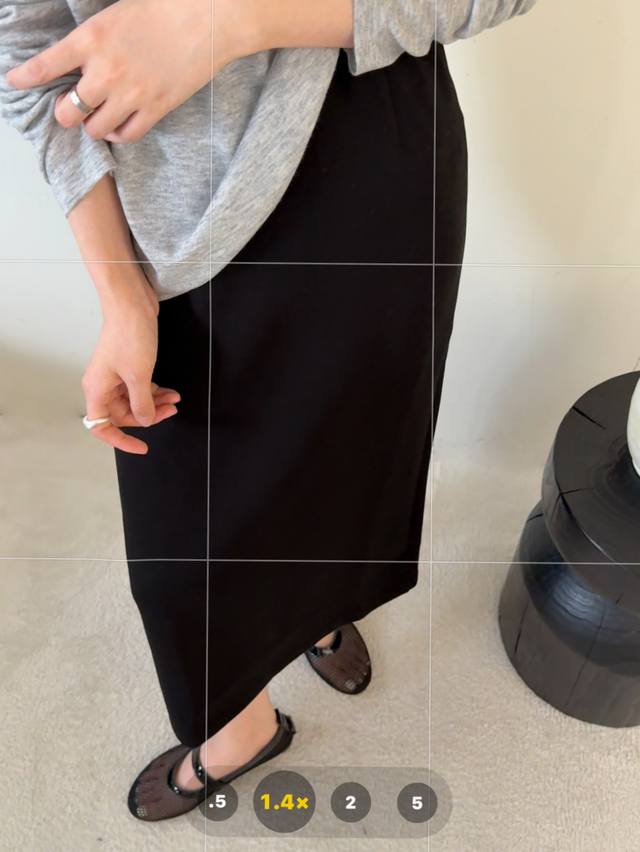 New comfortable modal air layer hip skirt Color: black, heather gray, coffee, n