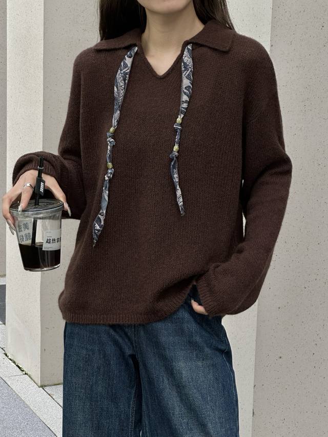 New silk cashmere lapel raglan long sleeve Size: Ml