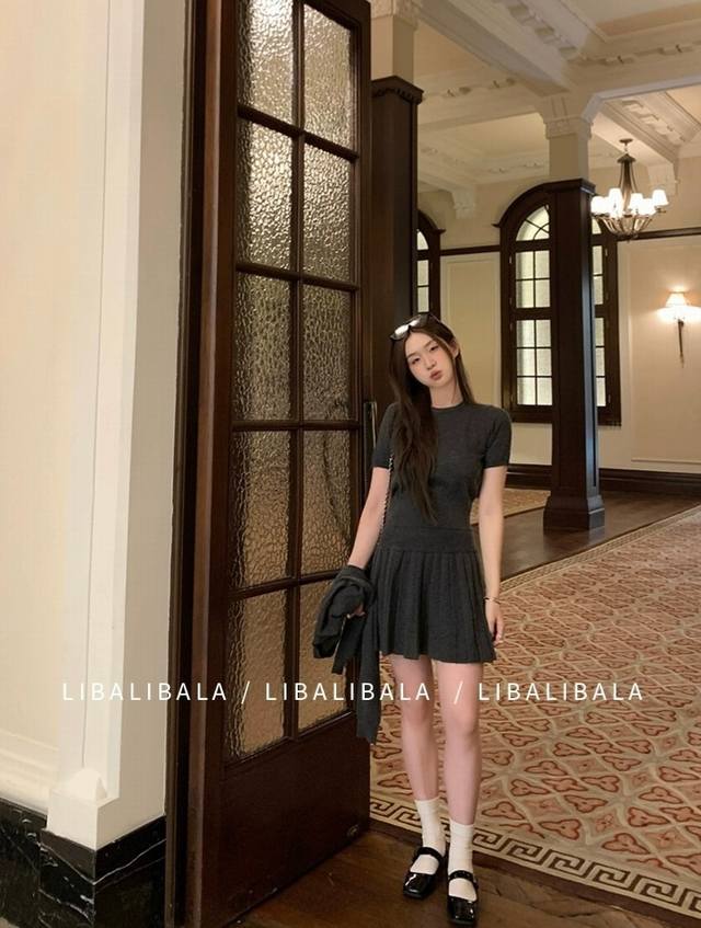 New Korean fashion women's three-piece jacket, short-sleeved skirt, all-wool pi