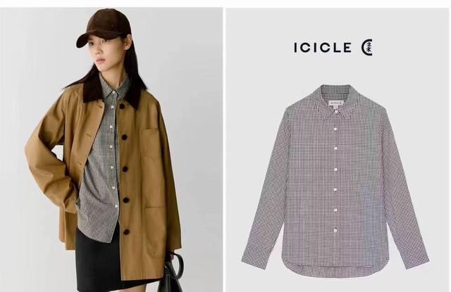 Classic retro fine plaid ~ 25 autumn new simple versatile stackable lapel basic