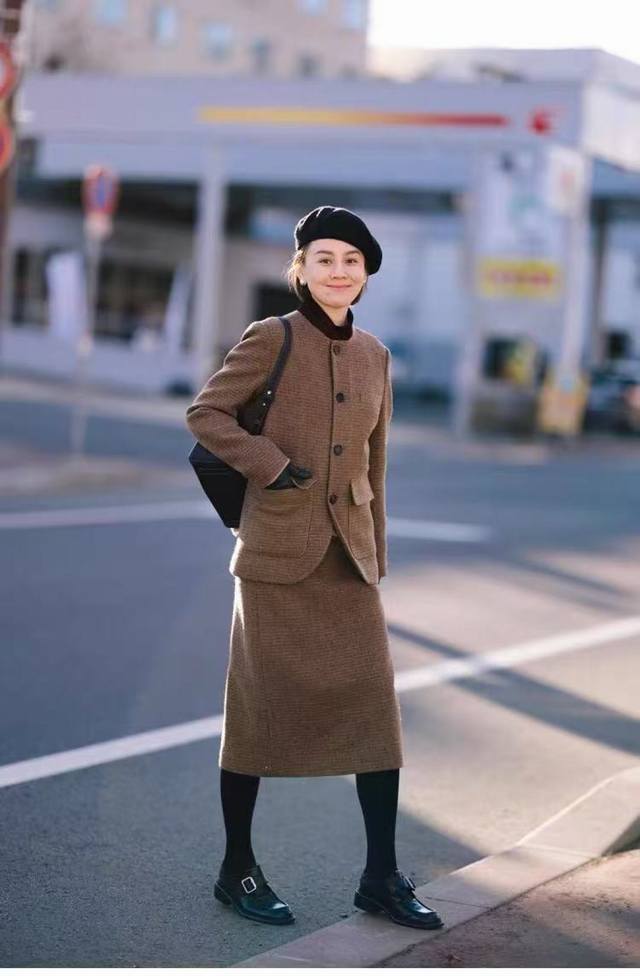 Tribute to Lp Same style suit wool nylon stand collar jacket coat skirt Smlxl