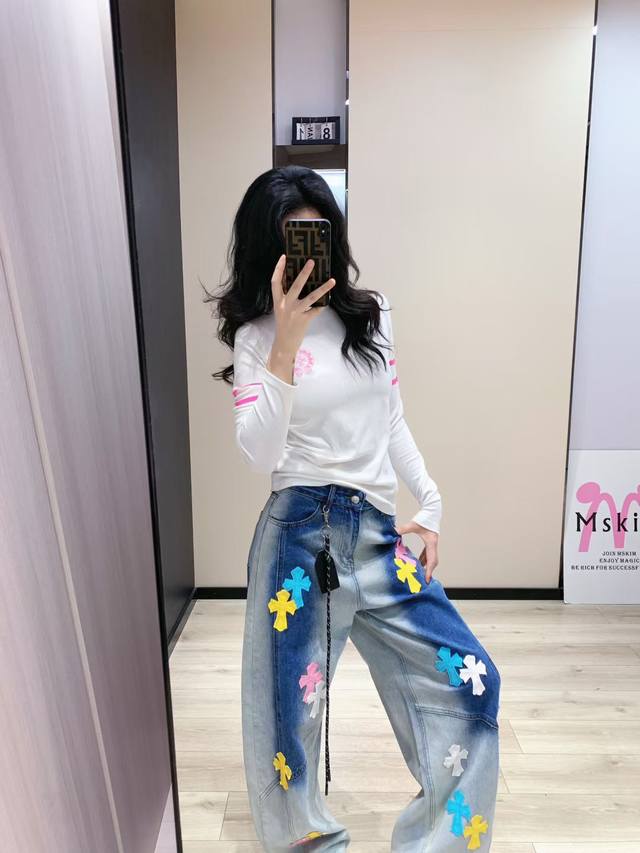 Croce gradient color leather cross jeans Smlxl