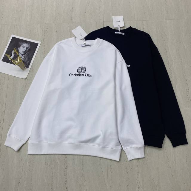 2025 New Product Actual Photos Dr. New Letter Printed Round Neck Sweatshirt; Mad