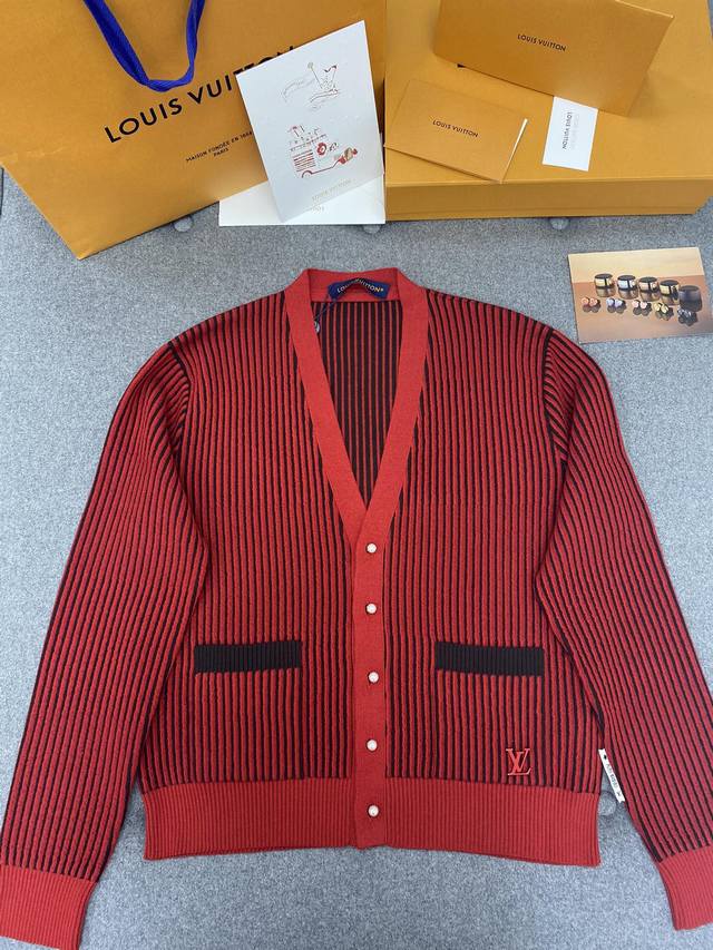 Sheep wool cardigan The red cardigan you wear for the Chinese New Year is here h
