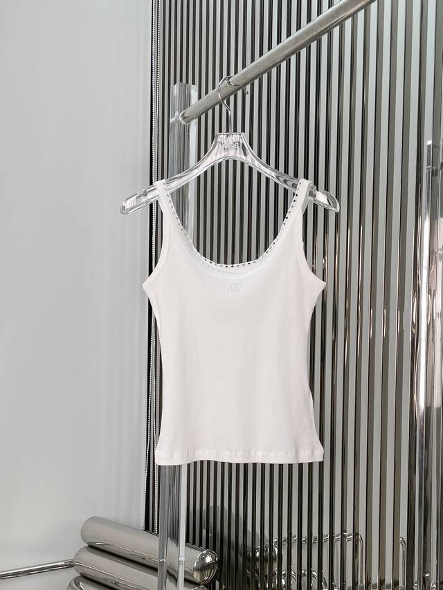 Actual photos! Latest Ce 25New Arc de Triomphe embroidered lace vest Size: Sml