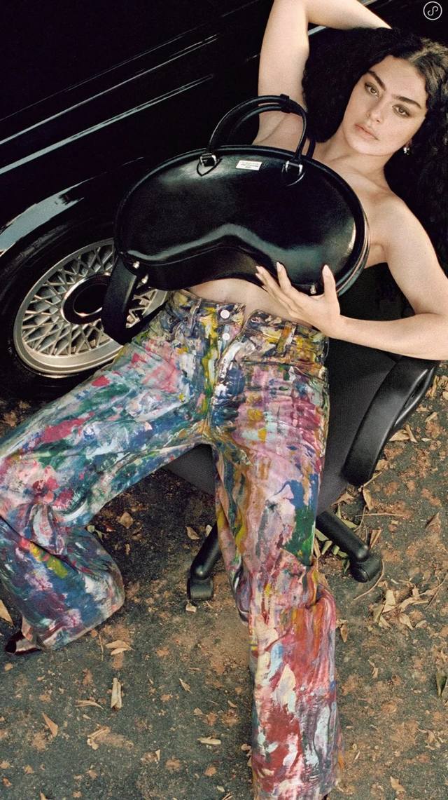 New! Latest Acne 25New Oil Painting Print Jeans Sizes: Sml