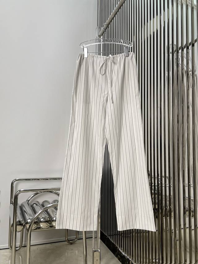 Actual photos! The latest The R 25New striped fabric pocket striped drawstring