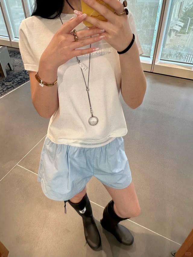 New! Latest Aw 25New Letter Print T-shirt Color: White, Pink Size: Sml