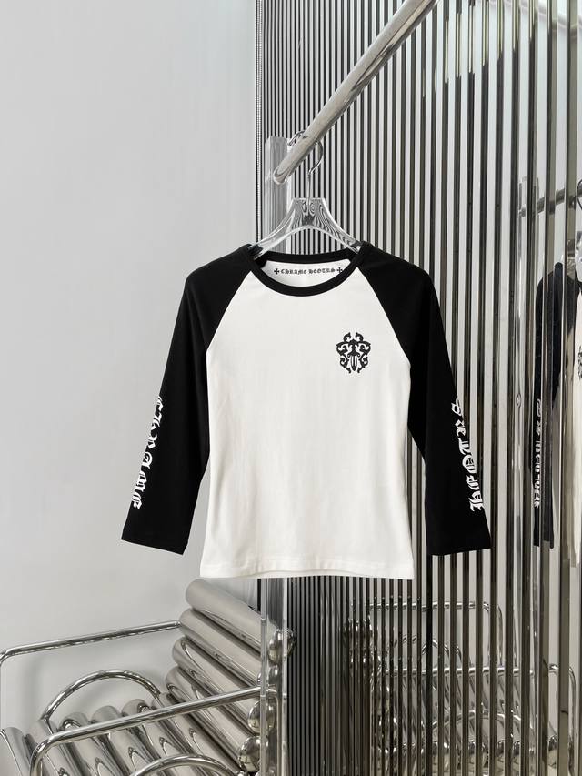 Actual photos! Latest Ch 25New Sanskrit sword print mid-sleeve T-shirt. Size: S