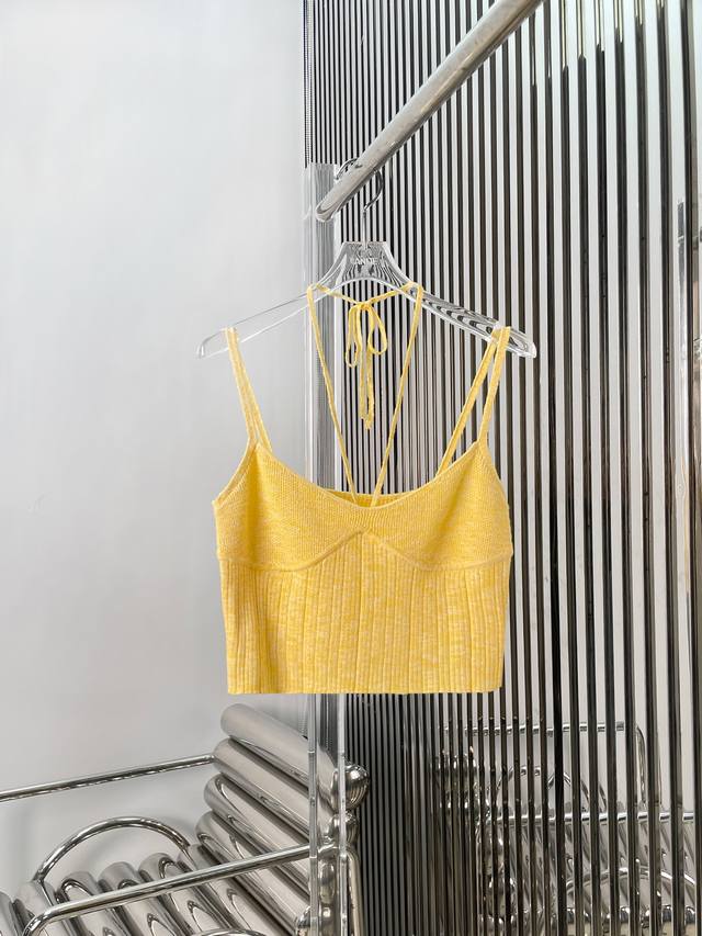 Actual photos! Latest Ir 25New chick yellow blended knit vest and cardigan. Siz