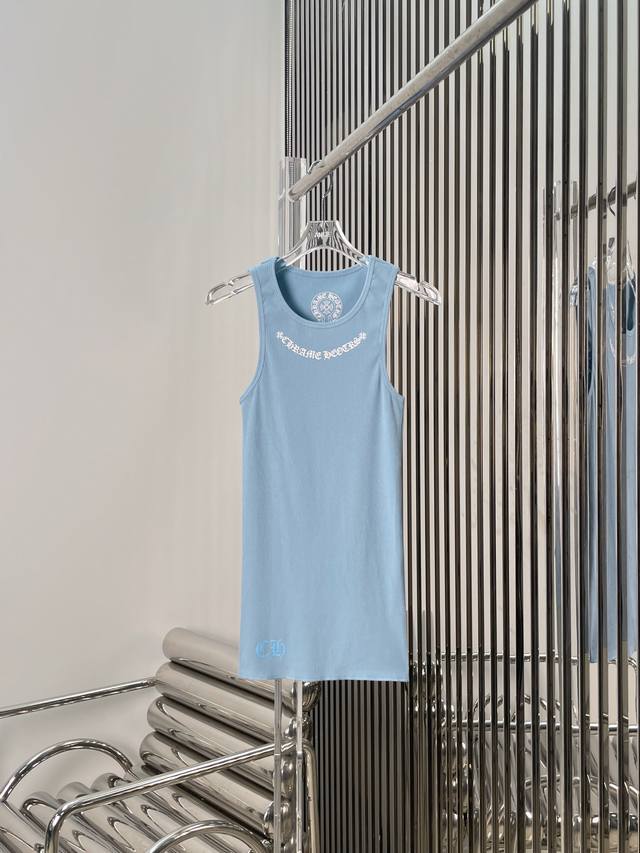 Actual photos! Latest Ch 25New aqua blue Sanskrit print vest. Size: Sml.