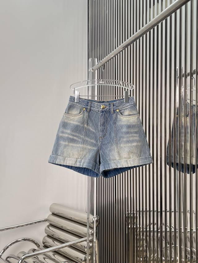 Actual photos! The latest Balm 25New embroidered grid pattern distressed washed