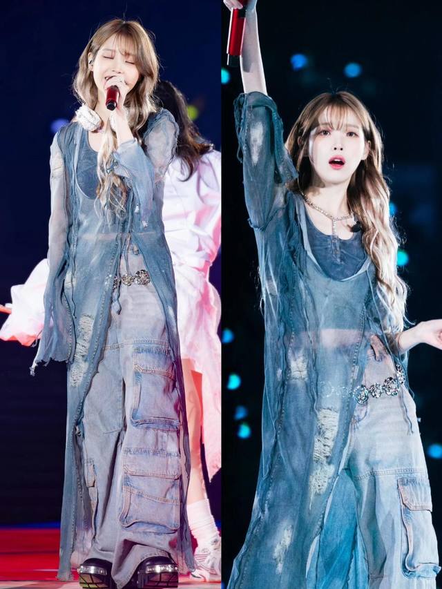 25Ss Spring and Summer Diesel Multi-Pocket Wide-Leg Jeans Sml : Denim Blue