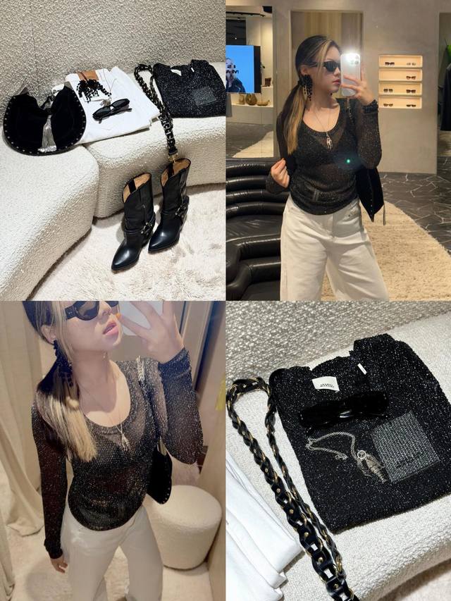 25pf Early Autumn Isabel Marant Metallic Glitter Top Shopping. Sml : Glitter