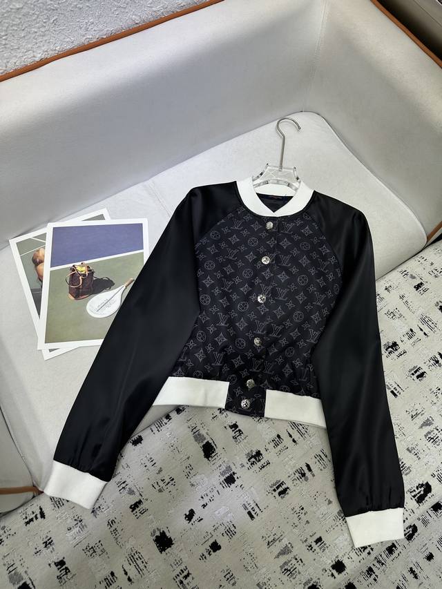 lv autumn and winter new style new high-end small jacket printing pattern Logo m