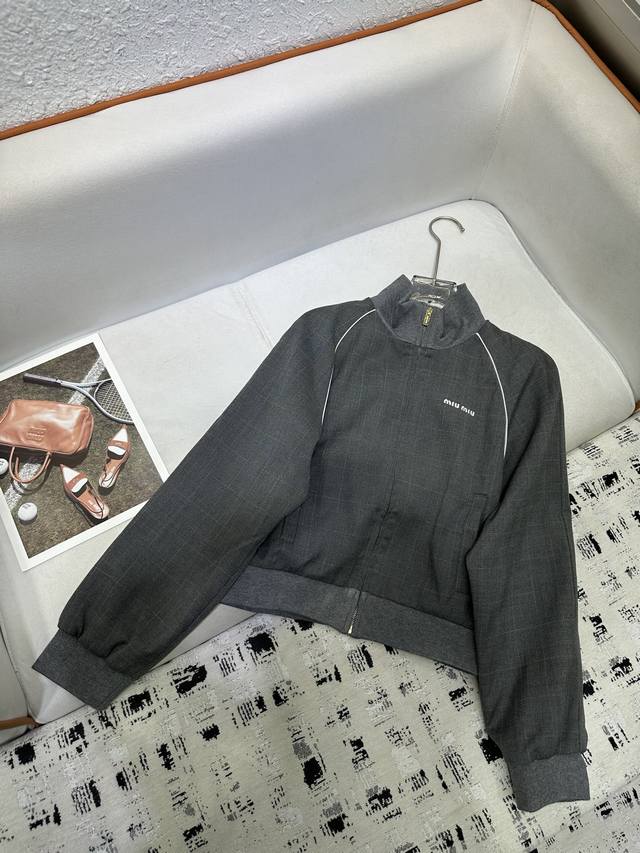 miumiu* 25Ss new half jacket + half skirt letter decoration fine workmanship hig