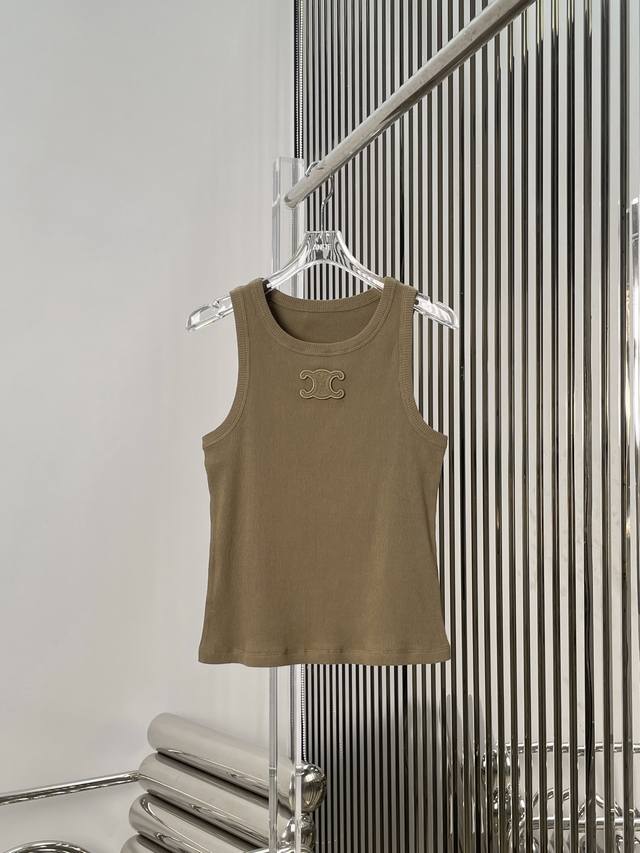 Actual photos! Latest Ce 25New Arc de Triomphe embroidered patch brown bottomin