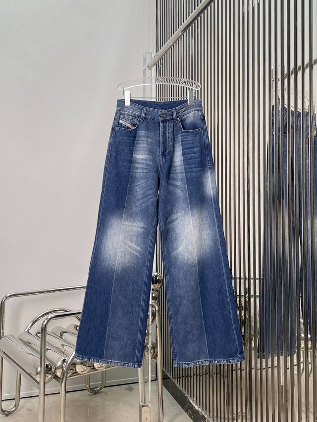Actual photos! Latest De 25New washed gradient jeans Size: Sml
