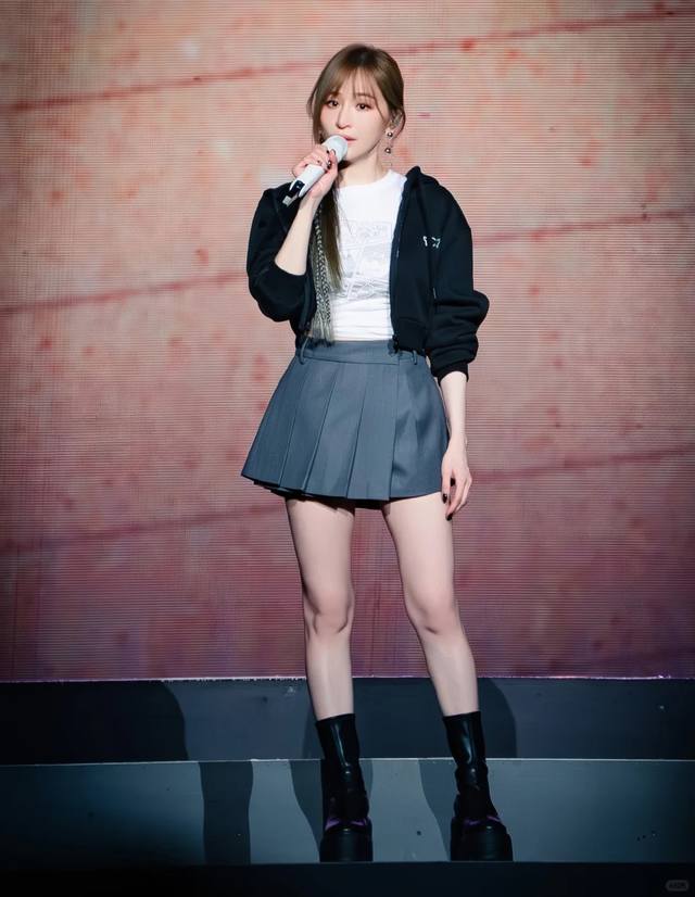 New! Latest Ann 25New Fake Two-piece Pleated Culottes Size: Sml