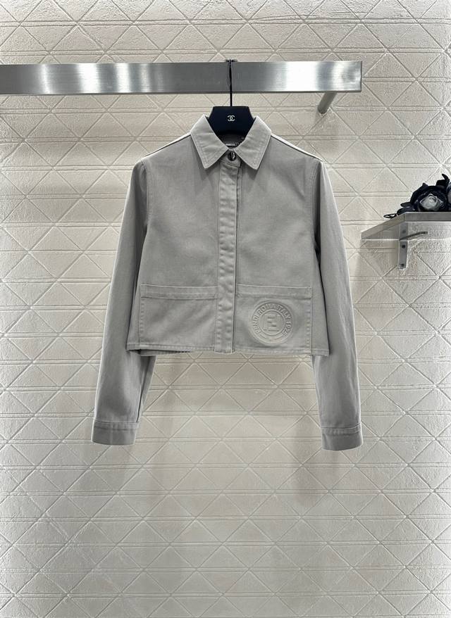 Fend* 2025 New Arrivals: Denim Short Jacket and Trousers Set. Made from custom Y