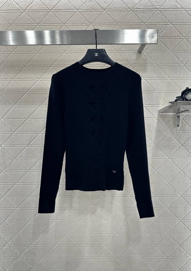 Chane* 2025 New Arrivals: Bow Long-Sleeved Sweater. Custom-made with Yb cotton a