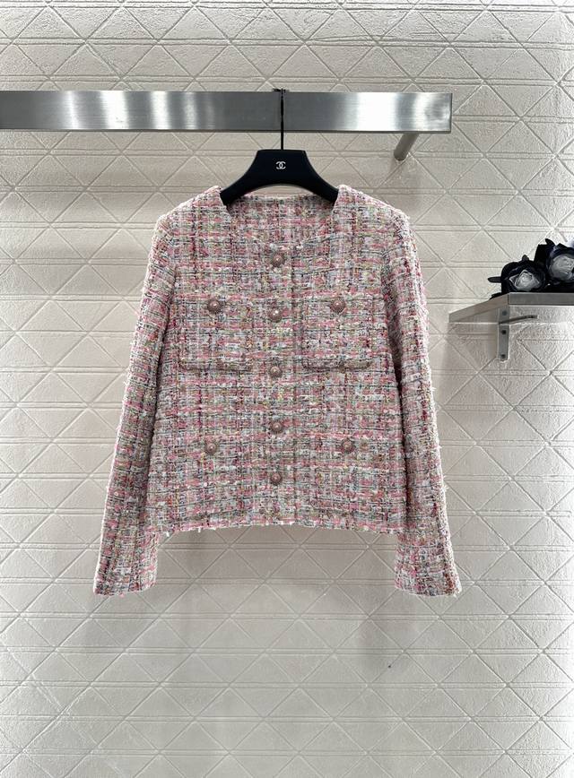 Chane* 2025 New Arrivals Slub Round Neck Dress Jacket Custom Yb imported slub wo