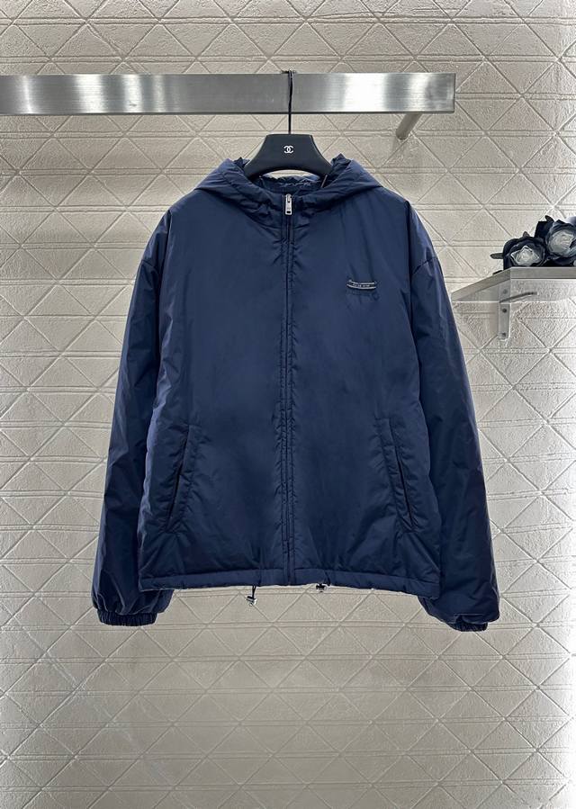 prad* 2025 New Arrivals: Hooded Down Jacket. Custom-made Yb windproof and waterp