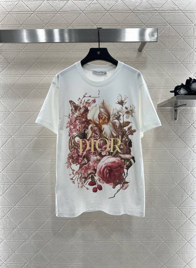 Dio* 2025 New Arrivals Round Neck Print Custom Yb Original Cotton Material Textu