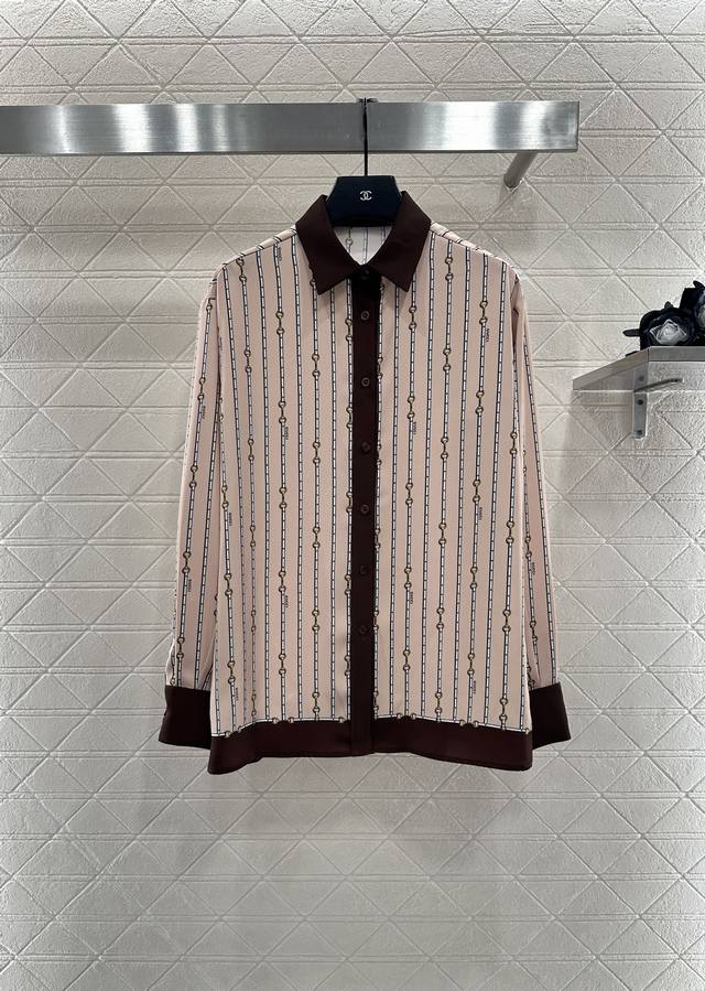 Guc* 2025 New Arrivals Contrast Print Shirt and Trousers Set Custom Yb twill thi