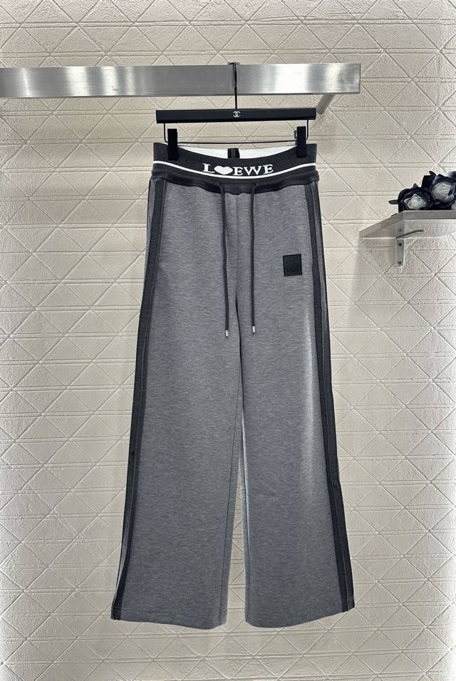 Loew* 2025 new arrivals drawstring wide-leg trousers custom Yb imported cotton f