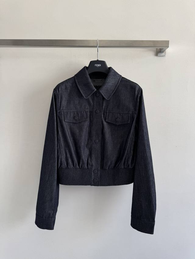 Fend* 25Fw Early Fall new snap-button waisted jacket with classic lapel creates