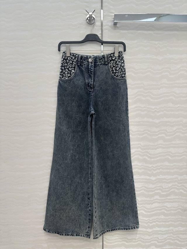 Exclusive first-run, original quality Coco Girls' painted print wide-leg straig