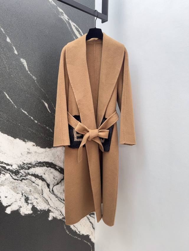 Fd 25Ss Autumn and Winter New Arrival Ff Classic Double Pocket Plush Double-Face