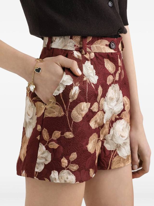 New red bottom print washed wrinkled stretch cotton printed fashion shorts Smlx