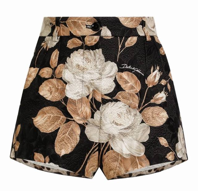 New black bottom print washed wrinkled stretch cotton printed fashion shorts Sm