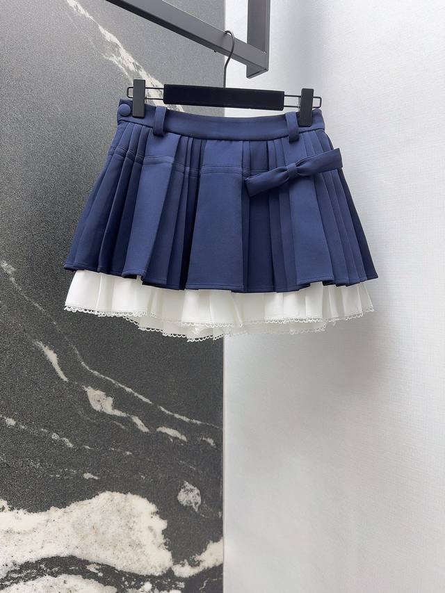 Niche design 25Ss new autumn and winter products, youthful girl style navy blue