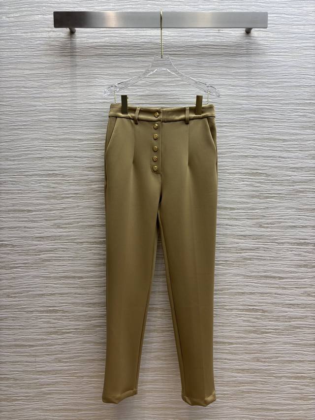 Sch's versatile skinny pants 25 new style gold buckle high waist tight skinny pa
