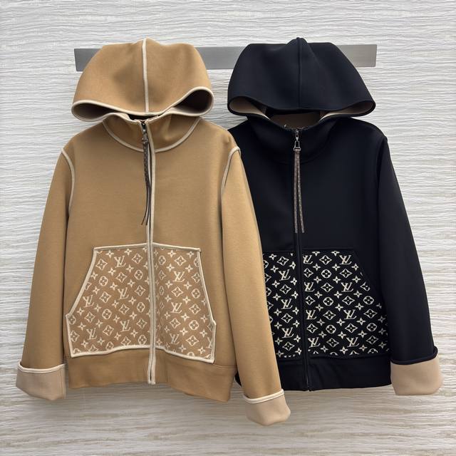 L's 25 autumn and winter new hooded zipper sweatshirt jacket hooded sports casua
