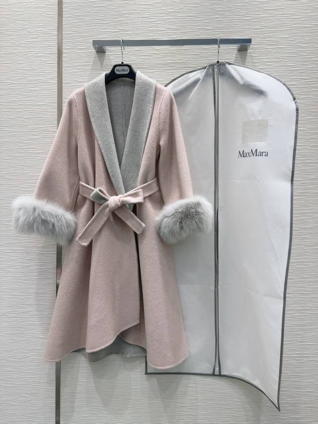 Original quality channel hot product Max Mar*A double-faced cashmere coat for h