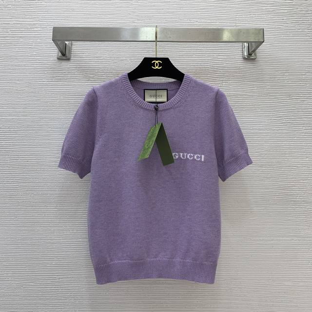 Gucc* New high-end custom-made, fashionable and versatile round neck pullover sh