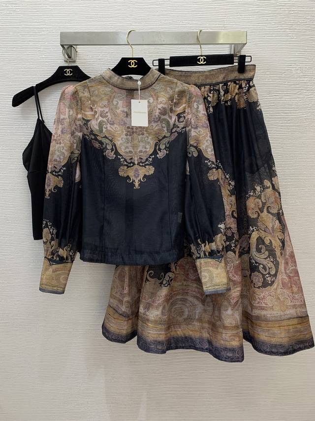 Zimmerma*N Australian brand, high-end custom retro floral print three-piece suit