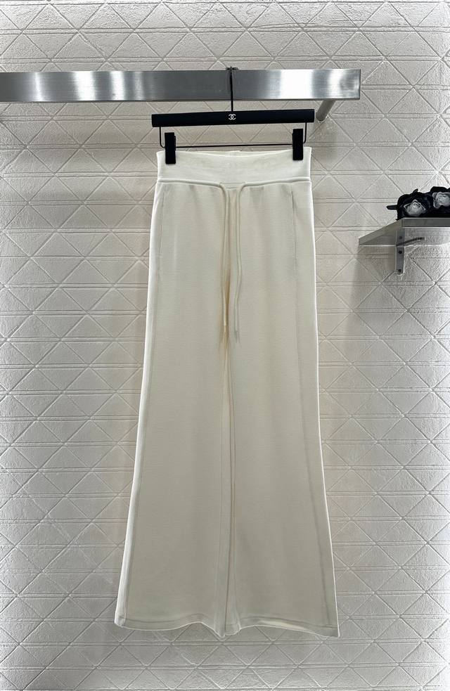 Chane*2025 New Arrival Drawstring Wide-Leg Pants Custom Yb imported rayon materi