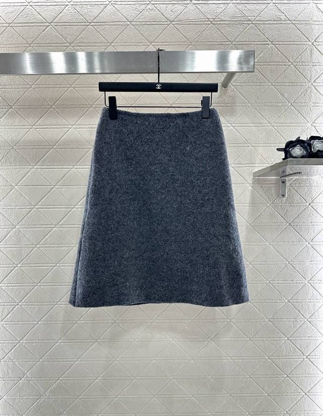 Miumi*2025 New Arrivals Round Neck Wool Tweed Jacket and Short Skirt Set Customi