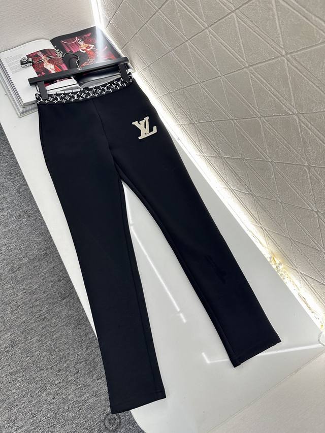 Louis Vuitto*2025 New Arrivals Jacquard Webbing High-Stretch Leggings Custom Yb