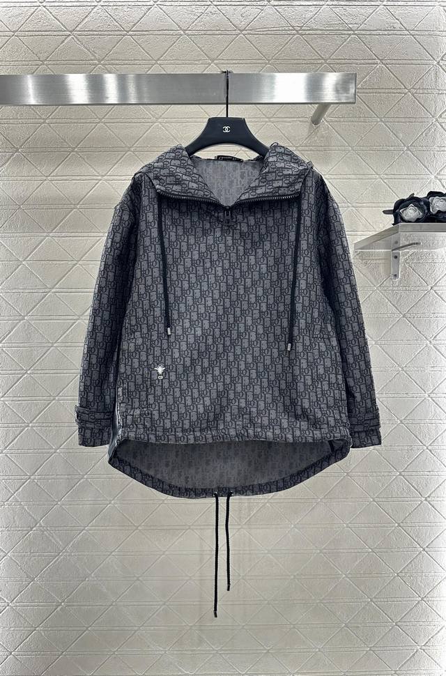 Dio*2025 New Arrival Hooded Jacquard Jacket Custom Yb imported jacquard jacket m