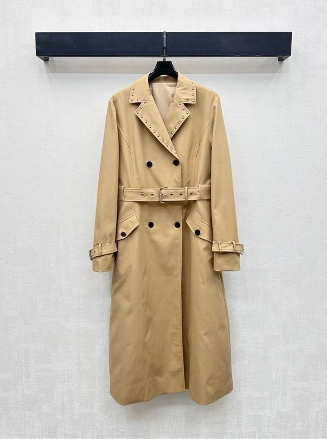 Dio*2025 New Arrival: Custom-Made YB Imported Twill Cotton Trench Coat with Hand