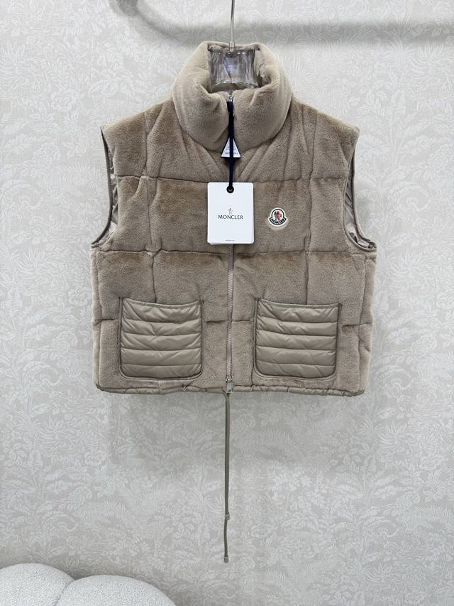 Moncl*R Moncler 24[5] New Autumn and Winter Down Vest! Original custom velvet fa
