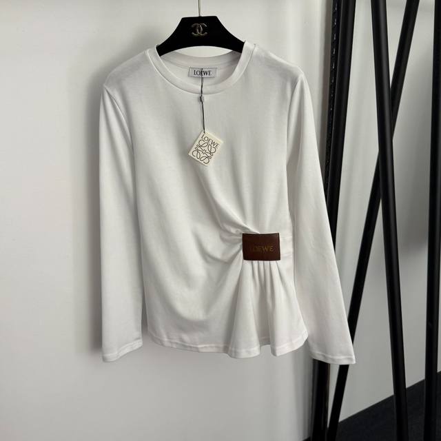 Style No. 20255901 Loew*s new logo leather label decorated pleated waist long-s