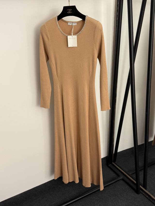 Style No. 20255884 Sandr* New Pearl Studded Round Neck Slimming Waist Knitted L