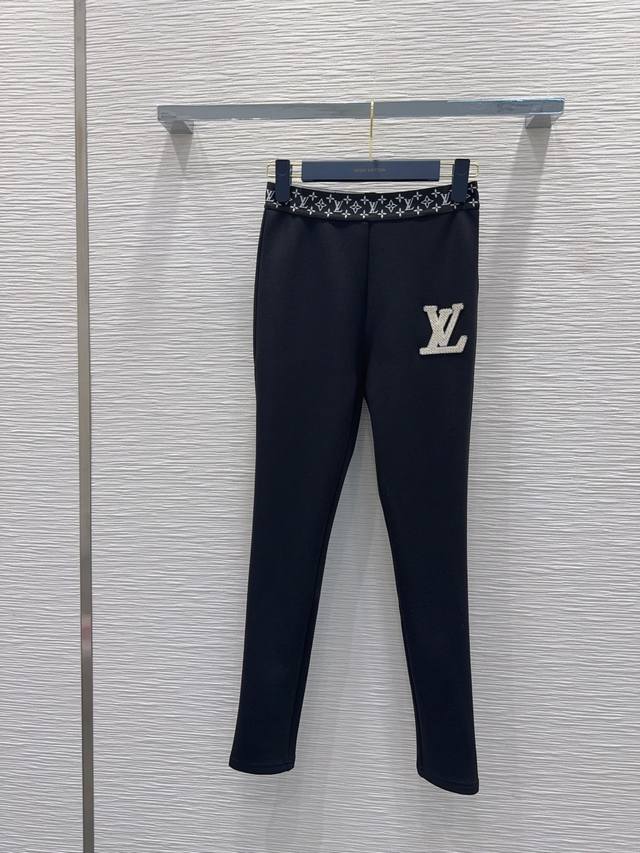 Louis Vuitto* 2025Fw new mid-high waist stretch leggings, yoga pants, sweatpants